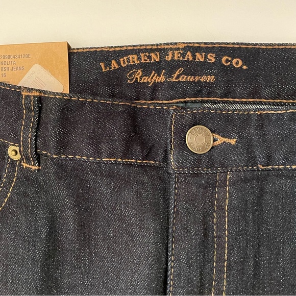 Ralph Lauren, NEW Classic Bootcut Stretch Dark Wash Size 16” W X 31” L - Picture 2 of 12